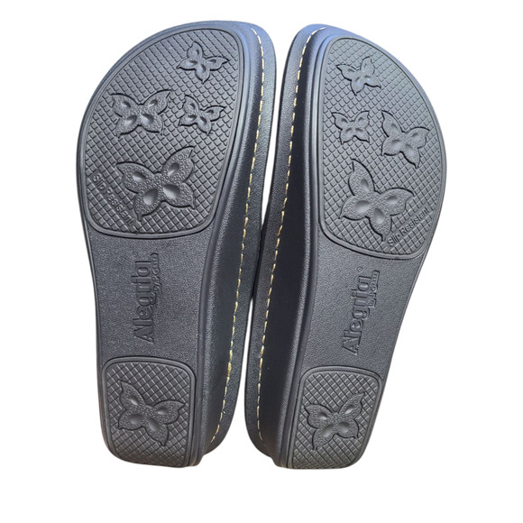 Alegria All-684X Slip On Metallic Leather Comfort Clogs Slip Resist Size 38 - Picture 7 of 9